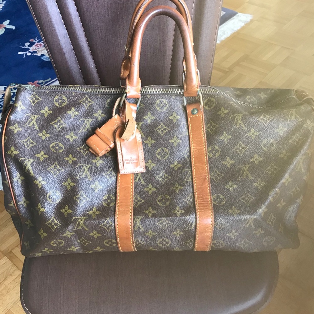 70s vintage Louie duffle bag brought in France